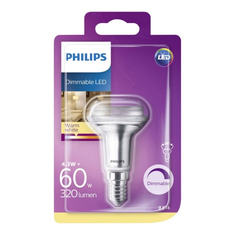 Lampadina LED dimmerabile Philips R50 E14/4,3W/230V 2700K