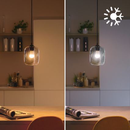 Lampadina LED RGB dimmerabile Philips SMART P45 E14/4,9W/230V 2200-6500K CRI 90
