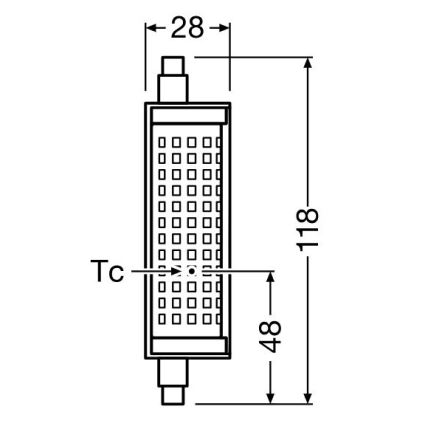 Lampadina LED dimmerabile R7s/18,2W/230V 2700K 118 mm - Osram
