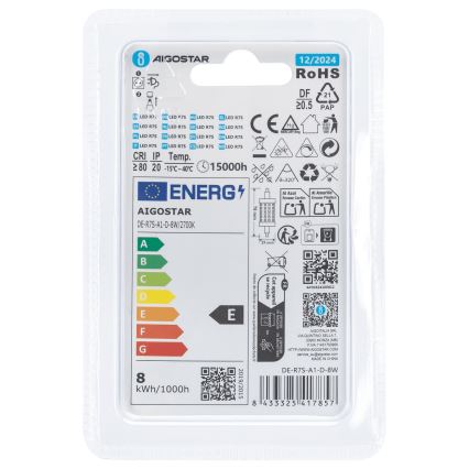 Lampadina LED dimmerabile R7s/8W/230V 2700K - Aigostar