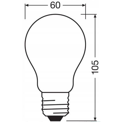 Lampadina LED dimmerabile RETROFIT A60 E27/11W/230V 4000K - Osram