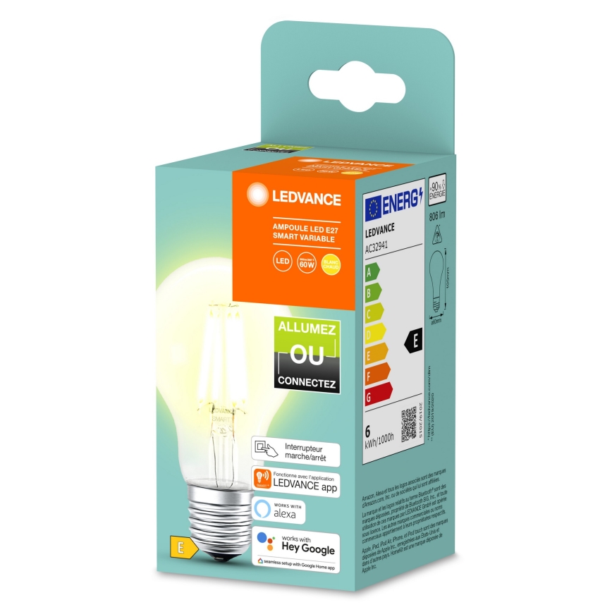 Lampadina LED Dimmerabile SMART+ A60 E27/6W/230V 2700K - Ledvance