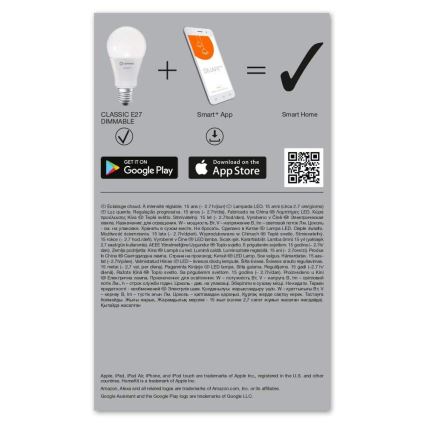 Lampadina LED dimmerabile SMART+ E27/14W/230V 2,700K Wi-Fi - Ledvance