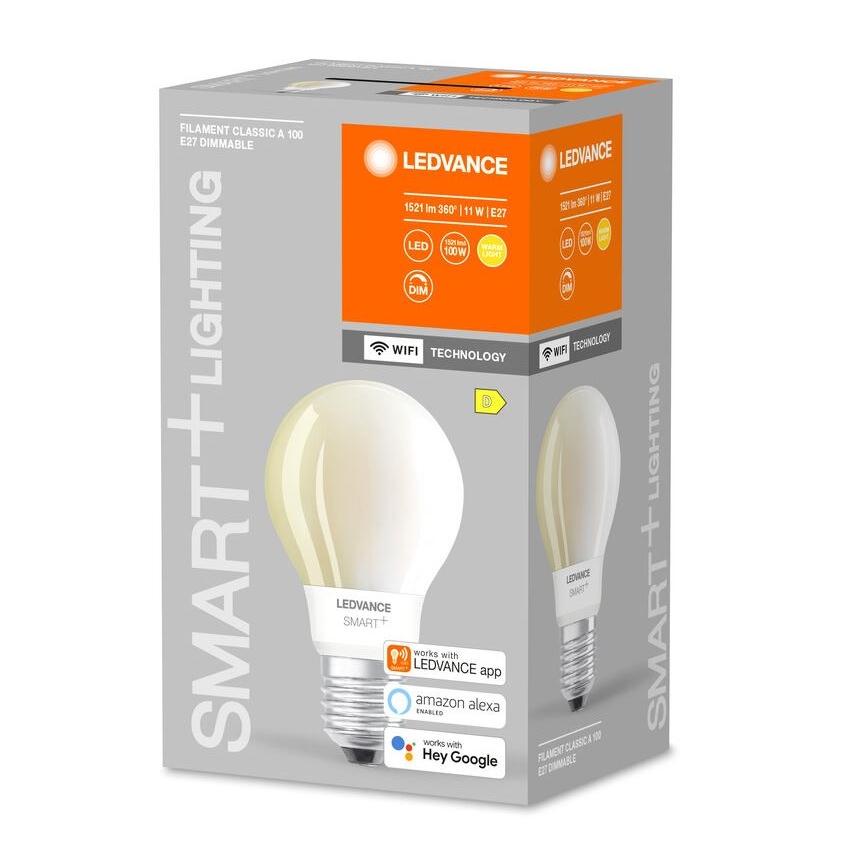 Lampadina LED dimmerabile SMART+ FILAMENT E27/11W/230V 2700K Wi-Fi - Ledvance