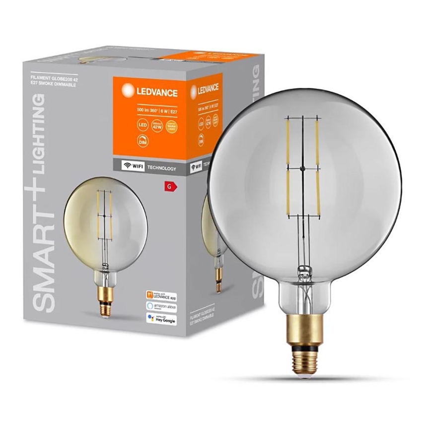 Lampadina LED dimmerabile SMART+ GLOBE G200 E27/6W/230V 2500K Wi-Fi - Ledvance