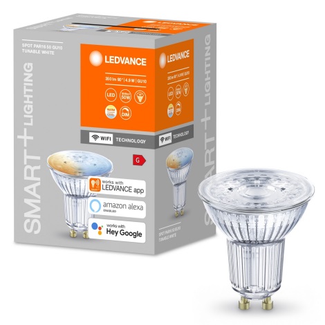 Lampadina LED Dimmerabile SMART+ GU10/5W/230V 2,700K-6,500K Wi-Fi - Ledvance