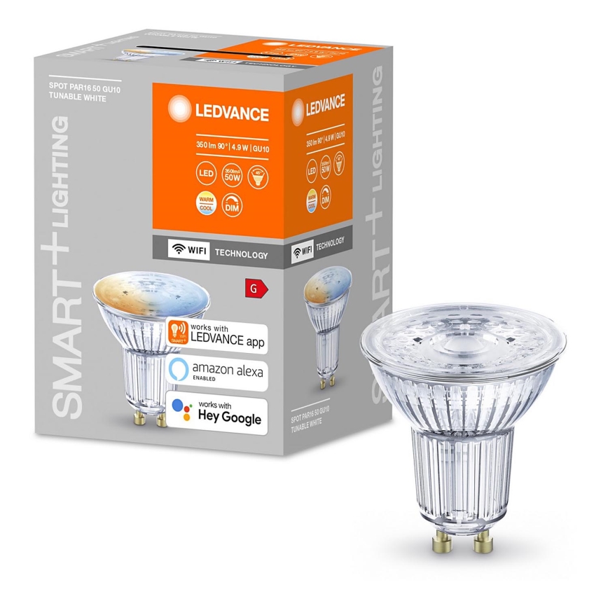 Lampadina LED Dimmerabile SMART+ GU10/5W/230V 2,700K-6,500K Wi-Fi - Ledvance