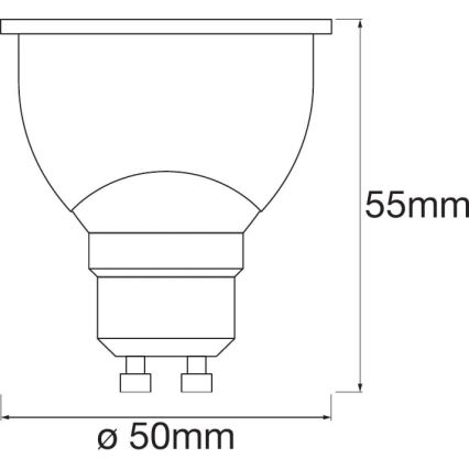 Lampadina LED Dimmerabile SMART+ GU10/5W/230V 2,700K-6,500K Wi-Fi - Ledvance