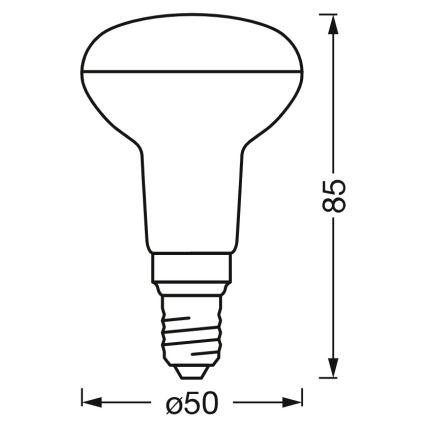 Lampadina LED dimmerabile a riflettore SMART+ R50 E14/3,3W/230V 2700-6500K Wi-Fi - Ledvance