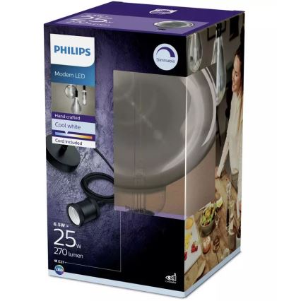 Lampadina LED dimmerabile SMOKY VINTAGE Philips E27/6,5W/230V 4000K