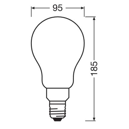 Lampadina LED dimmerabile STAR E27/24W/230V 2700K - Osram