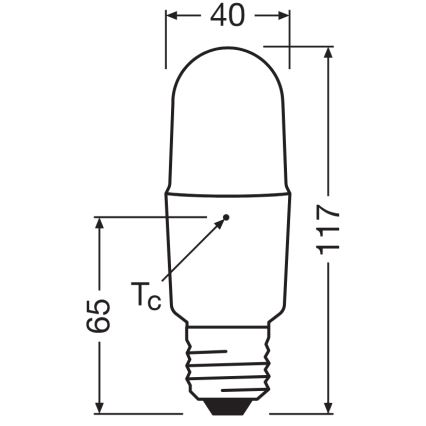 Lampadina LED dimmerabile STICK E27/11W/230V 4000K CRI 90 - Osram