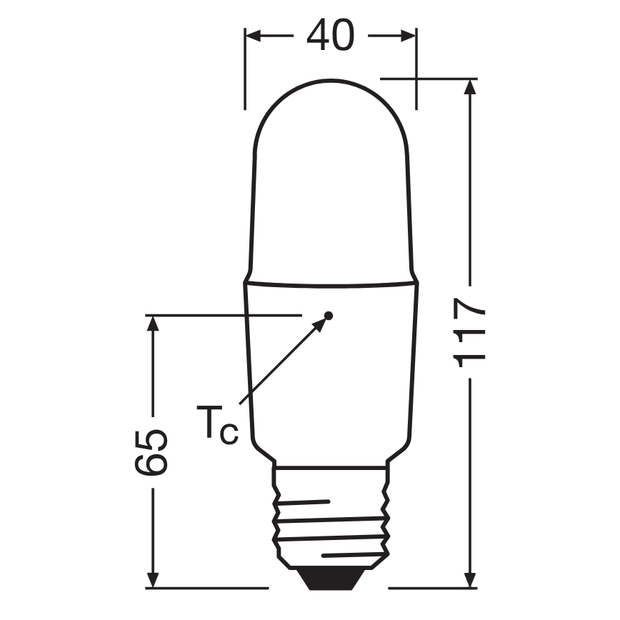 Lampadina LED dimmerabile STICK E27/11W/230V 4000K CRI 90 - Osram