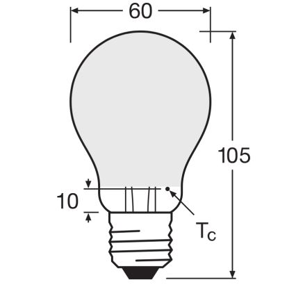 Lampadina LED dimmerabile SUPERSTAR CLASSIC A60 E27/4,8W/230V 4000K - Osram