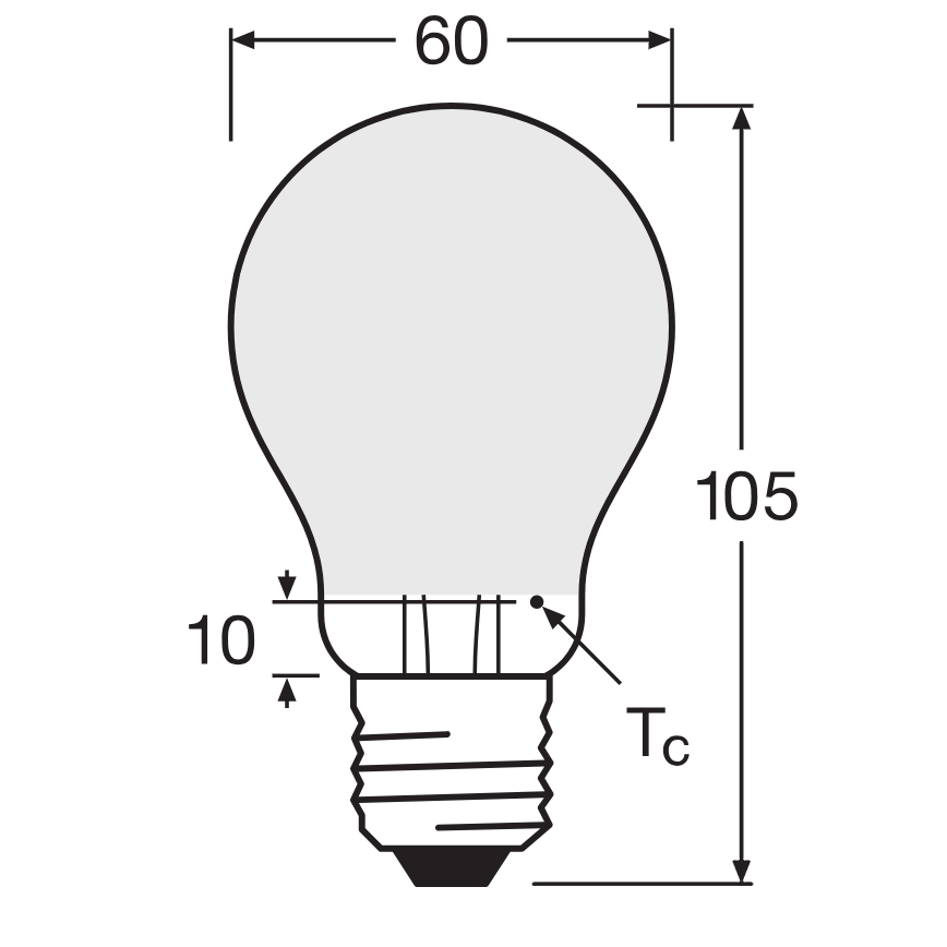 Lampadina LED dimmerabile SUPERSTAR CLASSIC A60 E27/4,8W/230V 4000K - Osram