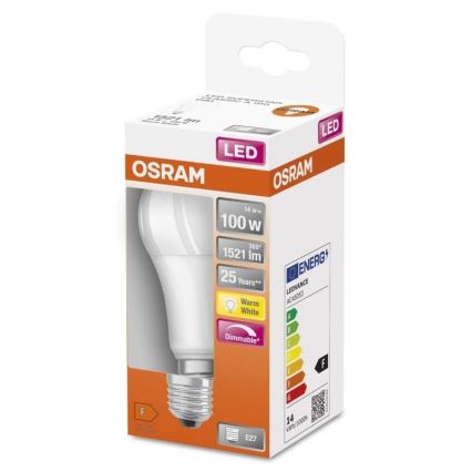 Lampadina LED dimmerabile SUPERSTAR E27/14W/230V 2700K - Osram