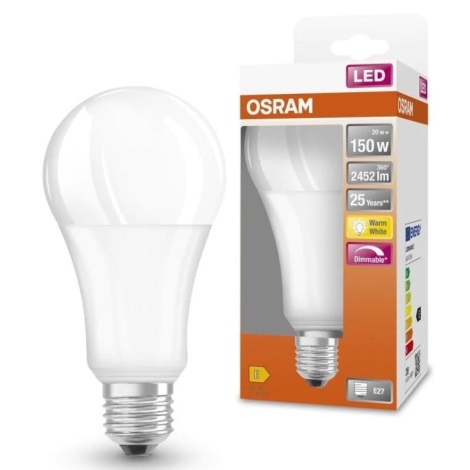Lampadina LED dimmerabile SUPERSTAR E27/20W/230V 2700K - Osram