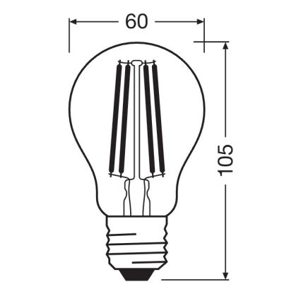 Lampadina LED dimmerabile SUPERSTAR VINTAGE E27/11W/230V 4000K - Osram
