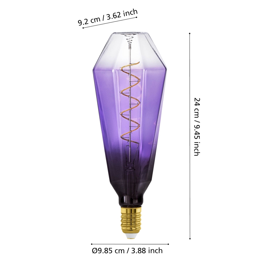 Lampadina LED dimmerabile VINTAGE E27/4W/230V 1800K viola - Eglo 110237