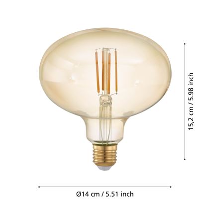 Lampadina LED dimmerabile VINTAGE E27/4W/230V 2200K - Eglo 12596