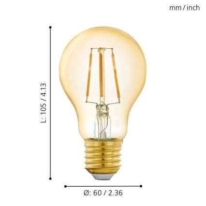 Lampadina LED dimmerabile E27/5,5W/230V 2200K - Eglo