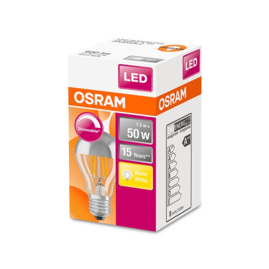 Lampadina LED dimmerabile VINTAGE E27/7,5W/230V 2700K - Osram