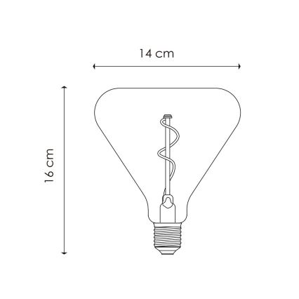 Lampadina LED dimmerabile VINTAGE EDISON E27/3W/230V 1800K