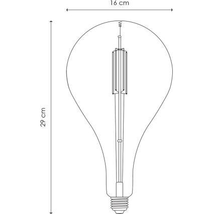 Lampadina LED dimmerabile VINTAGE EDISON E27/4W/230V 2700K CRI 90