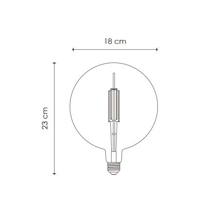 Lampadina LED dimmerabile VINTAGE EDISON G180 E27/4W/230V 2700K