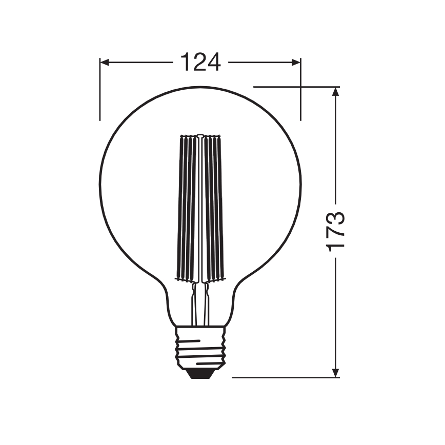 Lampadina LED dimmerabile VINTAGE FILAMENT E27/5,8W/230V 2200K - Osram