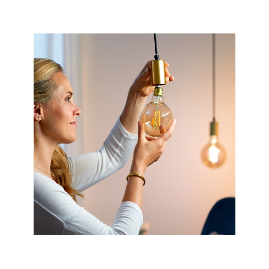 Lampadina LED dimmerabile VINTAGE FILAMENT G95 E27/6,7W/230V 2000-5000K CRI 90 Wi-Fi - WiZ