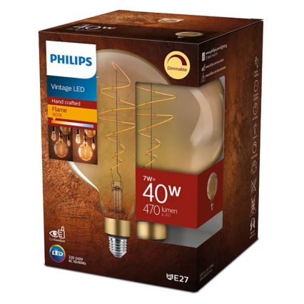 Lampadina LED dimmerabile VINTAGE Philips G200 E27/7W/230V 2000K
