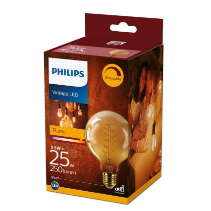 Lampadina LED dimmerabile VINTAGE Philips G93 E27/4W/230V 1800K
