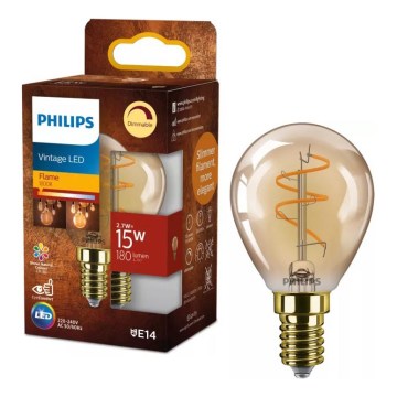 Lampadina LED dimmerabile VINTAGE Philips P45 E14/2,7W/230V 1800K