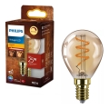 Lampadina LED dimmerabile VINTAGE Philips P45 E14/3W/230V 2200K