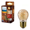 Lampadina LED dimmerabile VINTAGE Philips P45 E27/3,1W/230V 2200K CRI 90