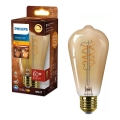 Lampadina LED dimmerabile VINTAGE Philips ST64, attacco E27, 7,3 W / 230 V, 2200 K, CRI 90