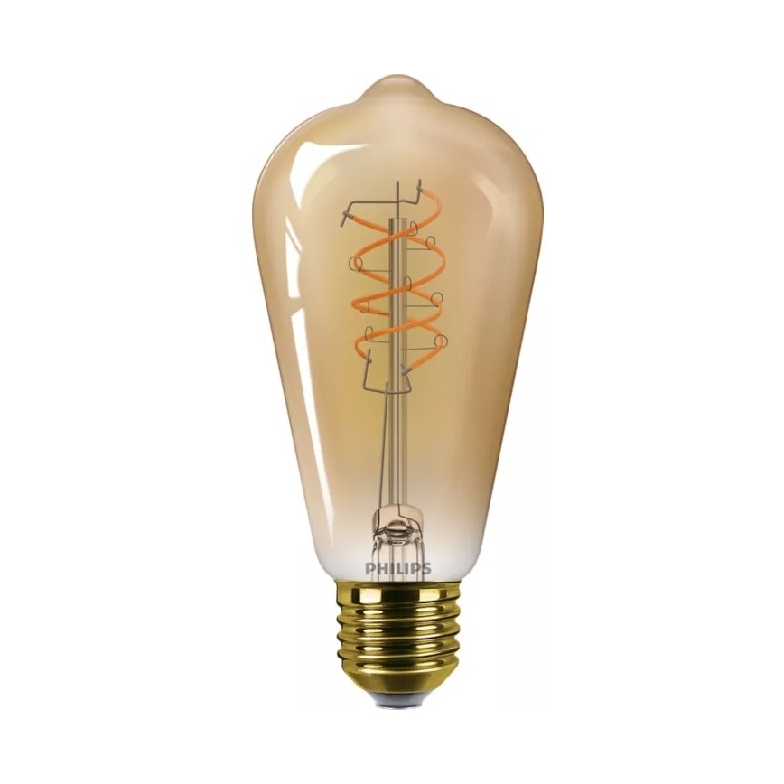 Lampadina LED dimmerabile VINTAGE Philips ST64, attacco E27, 7,3 W / 230 V, 2200 K, CRI 90