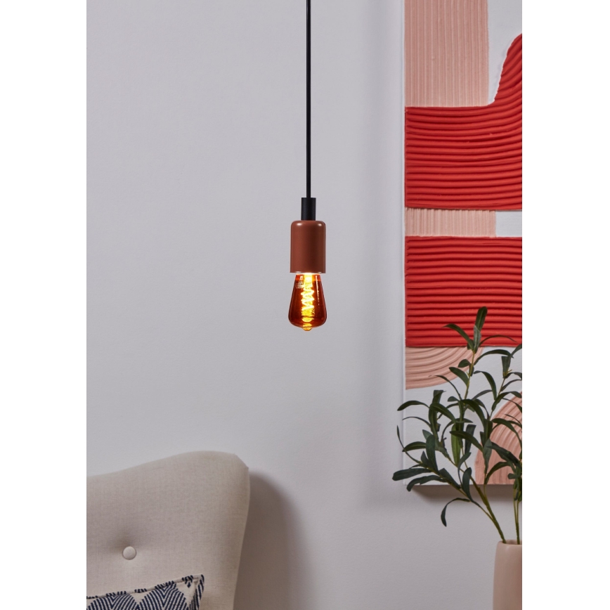Lampadina LED dimmerabile VINTAGE ST48 E27/4W/230V 2000K rossa - Eglo 110199