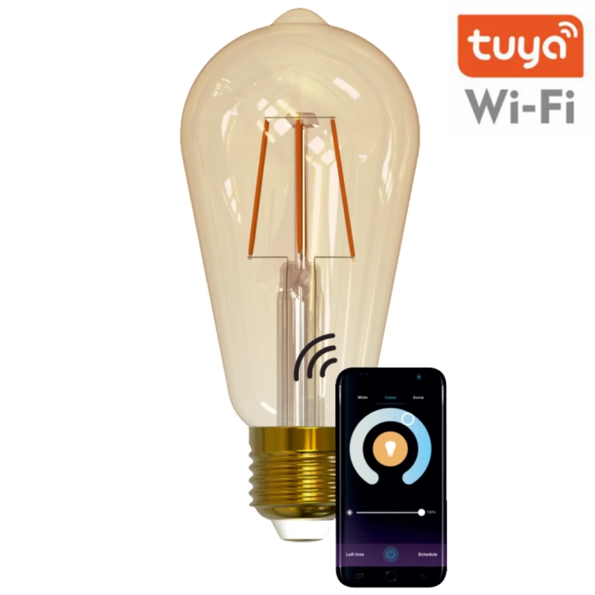 Lampadina LED dimmerabile VINTAGE ST64 E27/5,5W/230V 1800-2700K Wi-fi Tuya