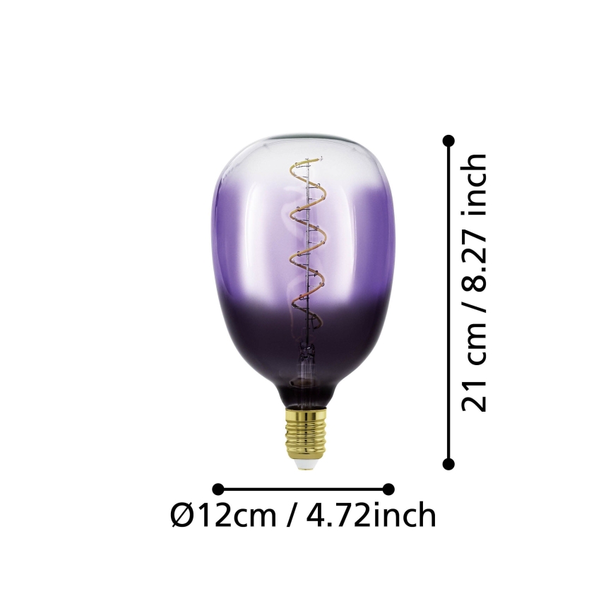 Lampadina LED dimmerabile VINTAGE T120 E27/4W/230V 1800K viola - Eglo 110226