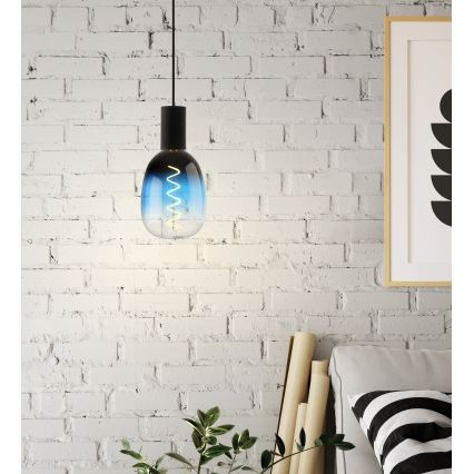 Lampadina LED dimmerabile VINTAGE T120 E27/4W/230V 2000K blu - Eglo 110224