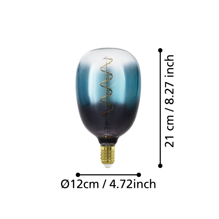 Lampadina LED dimmerabile VINTAGE T120 E27/4W/230V 2000K blu - Eglo 110224