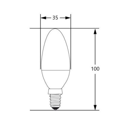 Lampadina LED E14/4W/230V 2700-3000K