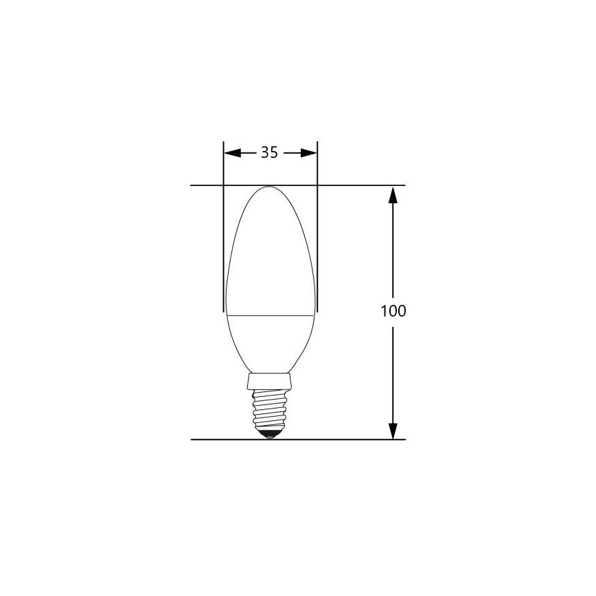 Lampadina LED E14/4W/230V 2700-3000K