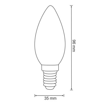 Lampadina LED E14/4W/230V 3000K