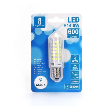 Lampadina LED E14/6W/230V 6500K - Aigostar