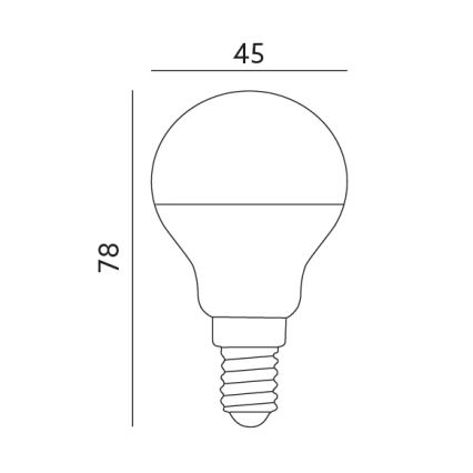 Lampadina LED E14/7W/230V 3000K 525lm