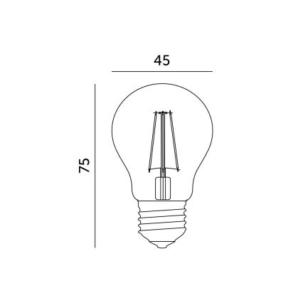 Lampadina LED E27/1,3W/230V 2700K