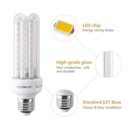 Lampadina LED E27/15W/230V 3000K - Aigostar